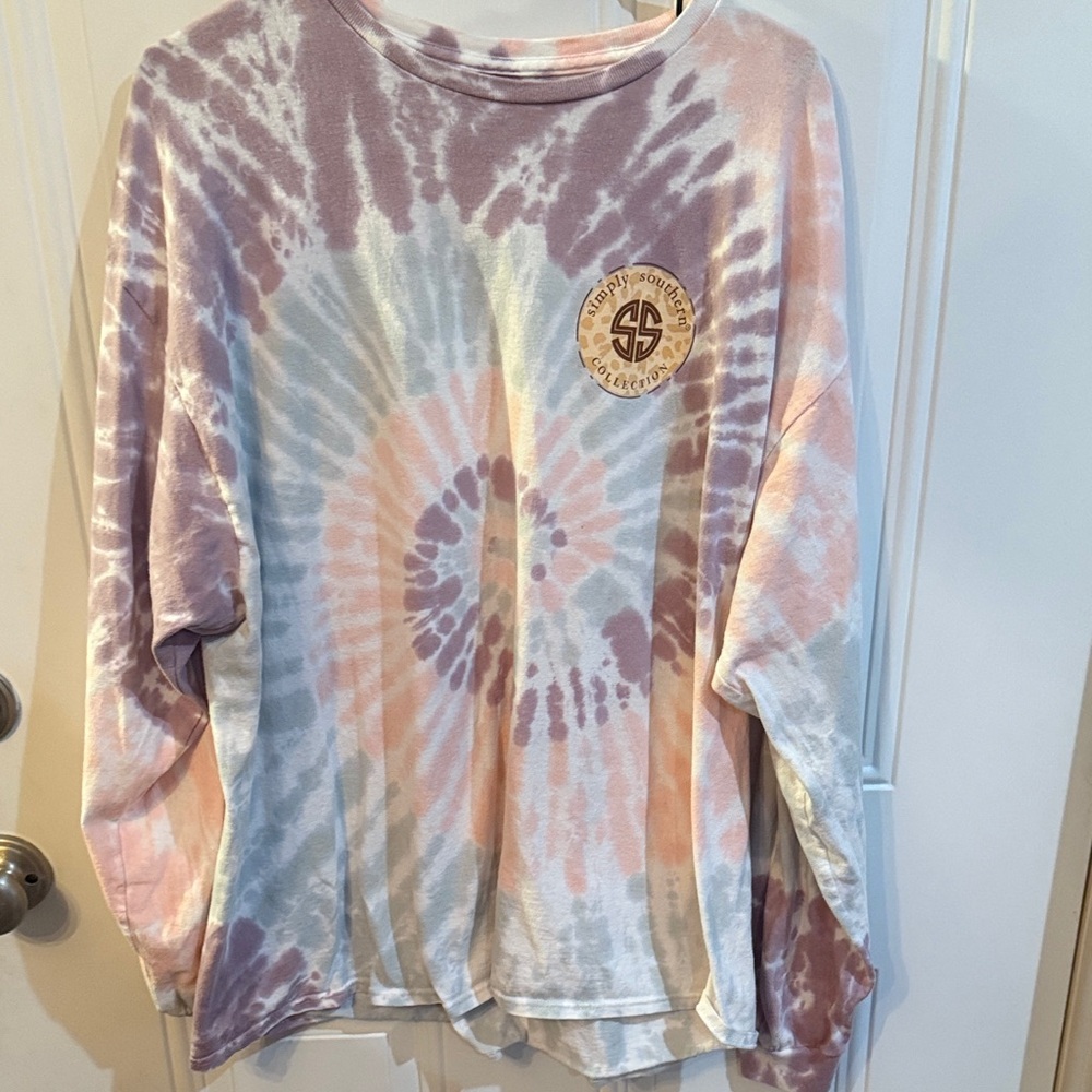 Simply Southern Pastel Tie-Dye Shirt